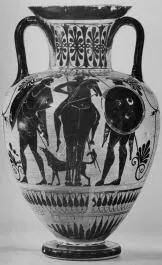 AMPHORA, NECK (ATHENIAN, BLACK-FIGURE)