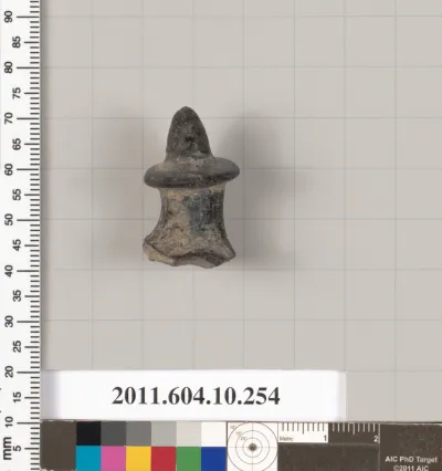 Terracotta fragment of a kyathos (single handed cup)?