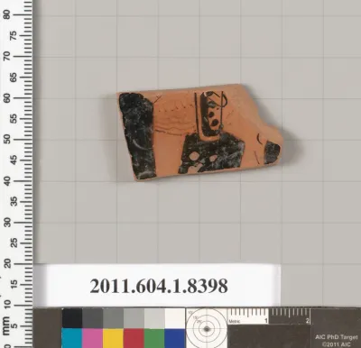 Terracotta fragment of a kylix (drinking cup)