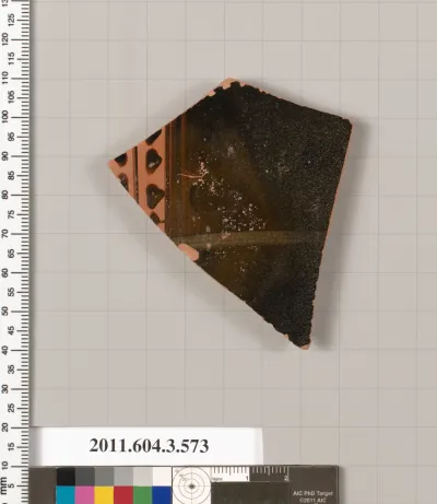 Terracotta fragment of a column-krater (bowl for mixing wine and water)