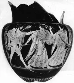 KRATER, COLUMN (ATHENIAN, RED-FIGURE)