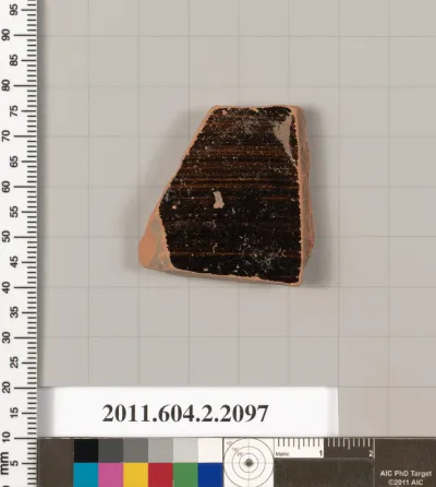 Terracotta fragment of a skyphos (deep drinking cup)?