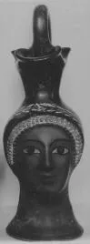 FIGURE VASE, OINOCHOE (ATHENIAN, RED-FIGURE)