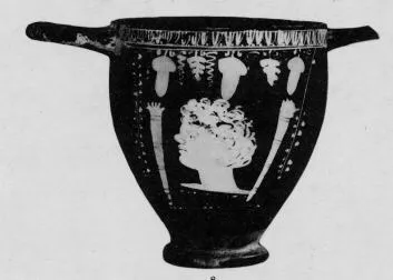 SKYPHOS (SOUTH ITALIAN, GNATHIAN, BLACK GLAZE)