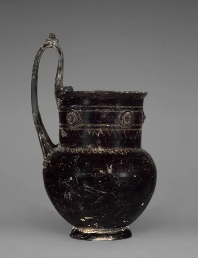 Olpe with high handle