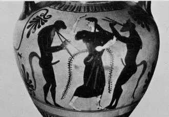 AMPHORA, NECK (ATHENIAN, BLACK-FIGURE)
