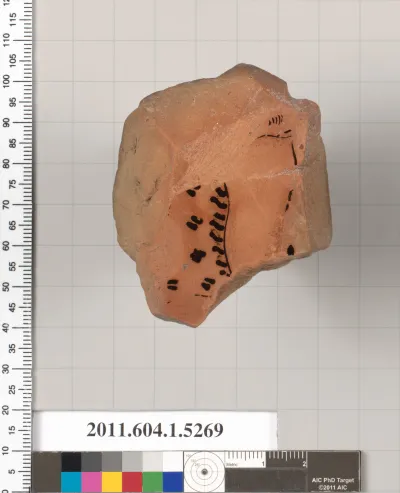 Terracotta fragment of a kylix (drinking cup)