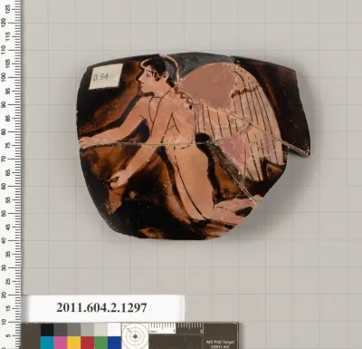 Terracotta fragment of a skyphos (deep drinking cup)