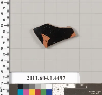 Terracotta fragment of a kylix (drinking cup)