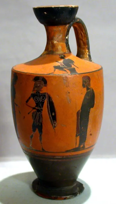 Terracotta lekythos
