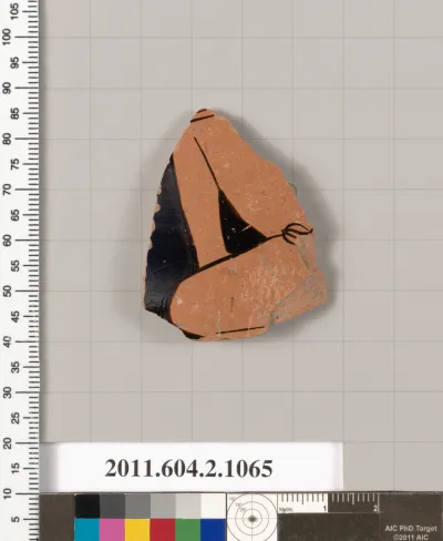 Terracotta fragment of a mug, oinochoe, shape 8