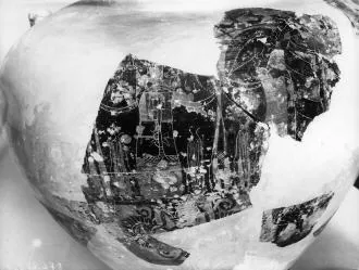 LEBES, FRAGMENT (ATHENIAN, BLACK-FIGURE)