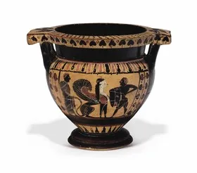 KRATER, COLUMN (ATHENIAN, BLACK-FIGURE)