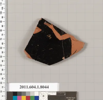 Terracotta fragment of a kylix (drinking cup)