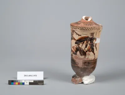 Terracotta fragment of a lekythos (oil flask)