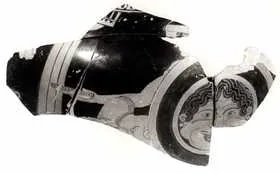 AMPHORA, NECK, FRAGMENTS (ATHENIAN, RED-FIGURE)