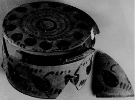 PYXIS, FRAGMENT (ATHENIAN, BLACK-FIGURE)
