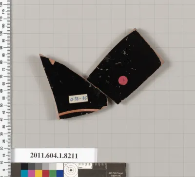 Terracotta fragment of a kylix (drinking cup)