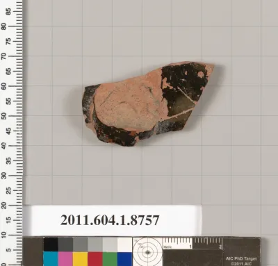 Terracotta fragment of a kylix (drinking cup)