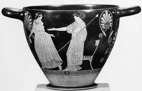 SKYPHOS (ATHENIAN, RED-FIGURE)