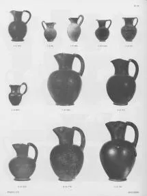 OINOCHOE (ETRUSCAN, BUCCHERO)
