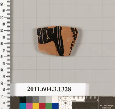 Terracotta fragment of a skyphos (deep drinking cup)
