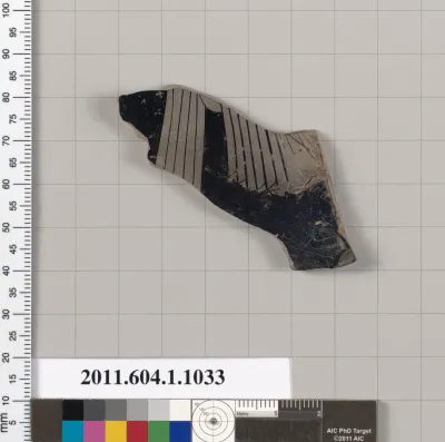 Terracotta fragment of a kylix (drinking cup)