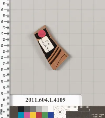 Terracotta fragment of a kylix (drinking cup)