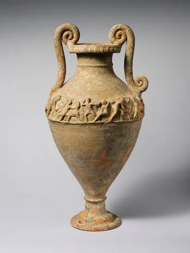 Terracotta neck-amphora (jar)