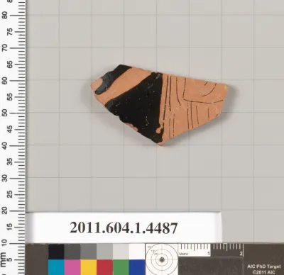 Terracotta fragment of a kylix (drinking cup)