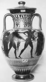 AMPHORA, NECK (ATHENIAN, BLACK-FIGURE)