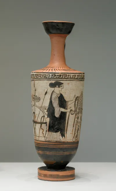 Attic White-Ground Lekythos