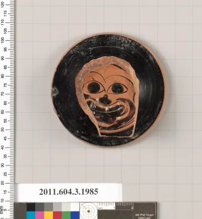 Terracotta fragment of a stemless cup (drinking cup)