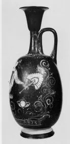 LEKYTHOS, SQUAT (SOUTH ITALIAN, GNATHIAN, BLACK GLAZE)