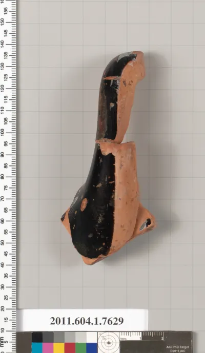 Terracotta fragment of a kylix (drinking cup)