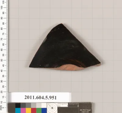 Terracotta fragment of a kylix (drinking cup)