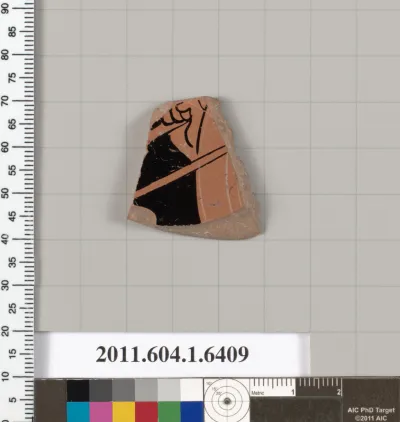 Terracotta fragment of a kylix (drinking cup)