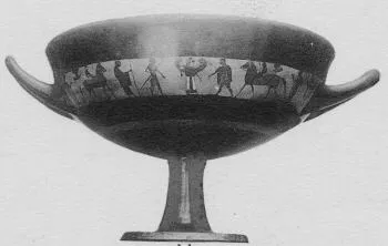 CUP, LITTLE MASTER BAND (ATHENIAN, BLACK-FIGURE)