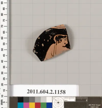 Terracotta fragment of an oinochoe: chous (jug)?