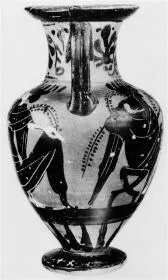 AMPHORA, NECK (ATHENIAN, BLACK-FIGURE)