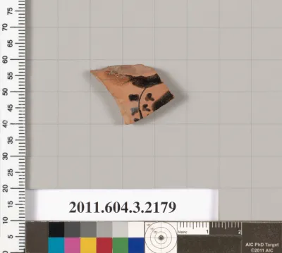 Terracotta fragment of a kylix (drinking cup)