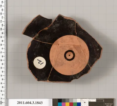 Terracotta fragment of a kylix: Lip cup (drinking cup)