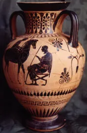 AMPHORA, NECK (ATHENIAN, BLACK-FIGURE)