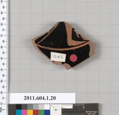 Terracotta fragment of a kylix (drinking cup)