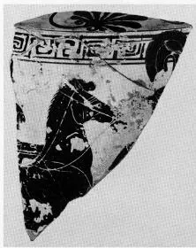 LEKYTHOS, FRAGMENT (ATHENIAN, BLACK-FIGURE)
