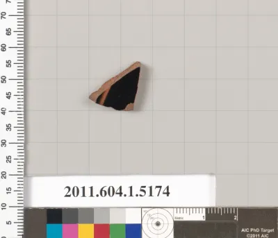 Terracotta fragment of a kylix (drinking cup)