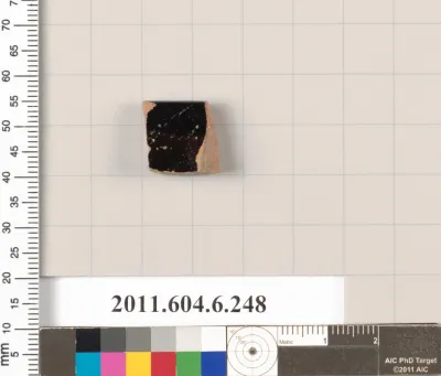 Terracotta rim fragment of an open shape