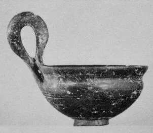 KYATHOS (ETRUSCAN, BUCCHERO)