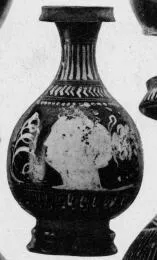 BOTTLE (SOUTH ITALIAN, GNATHIAN, BLACK GLAZE)