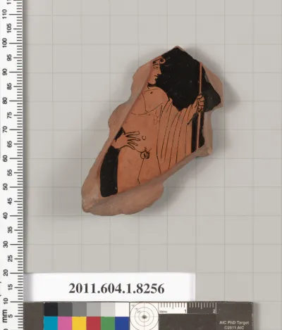 Terracotta fragment of a kylix (drinking cup)